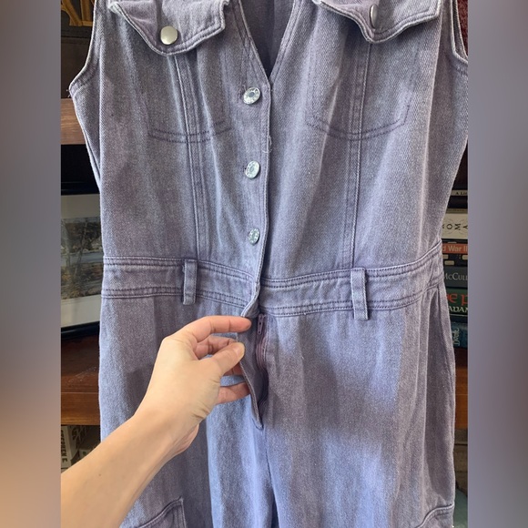 Fashion Nova Lavendar Cargo Jumpsuit - Picture 5 of 6